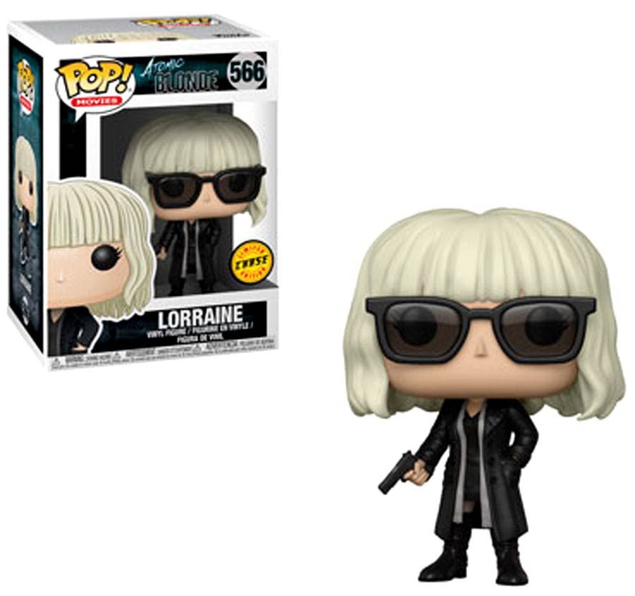POP Movies 566 Atomic Blonde Lorraine With Gun Chase Vinyl Figure