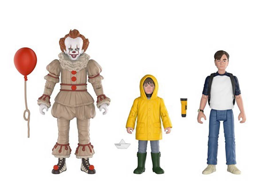 IT 3-Pack Pennywise Georgie Bill Action Figure