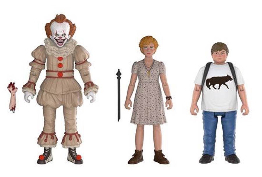IT 3-Pack Pennywise Beverly Ben Action Figure