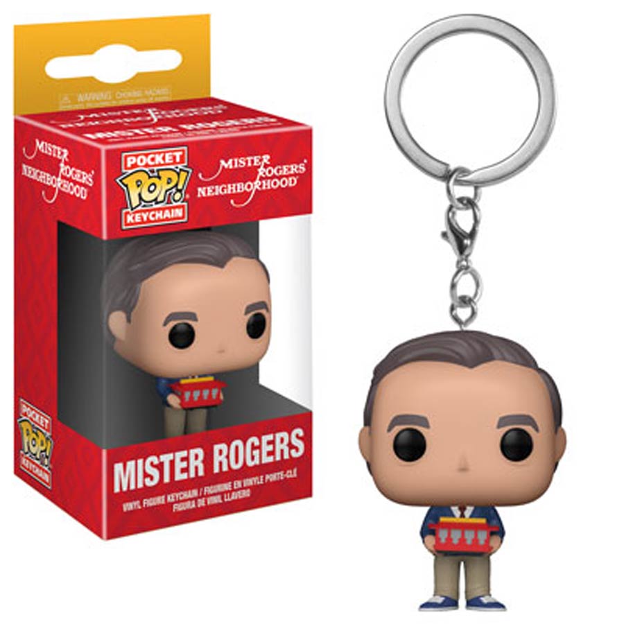POP Television Mister Rogers Neighborhood Mister Rogers Vinyl Figure Pocket Keychain