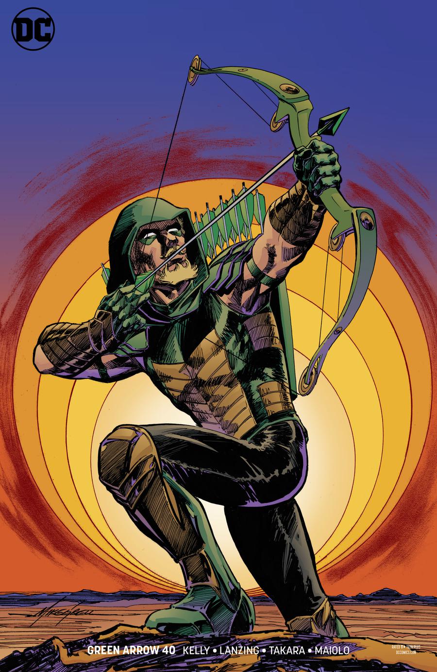 Green Arrow Vol 7 #40 Cover B Variant Mike Grell Cover