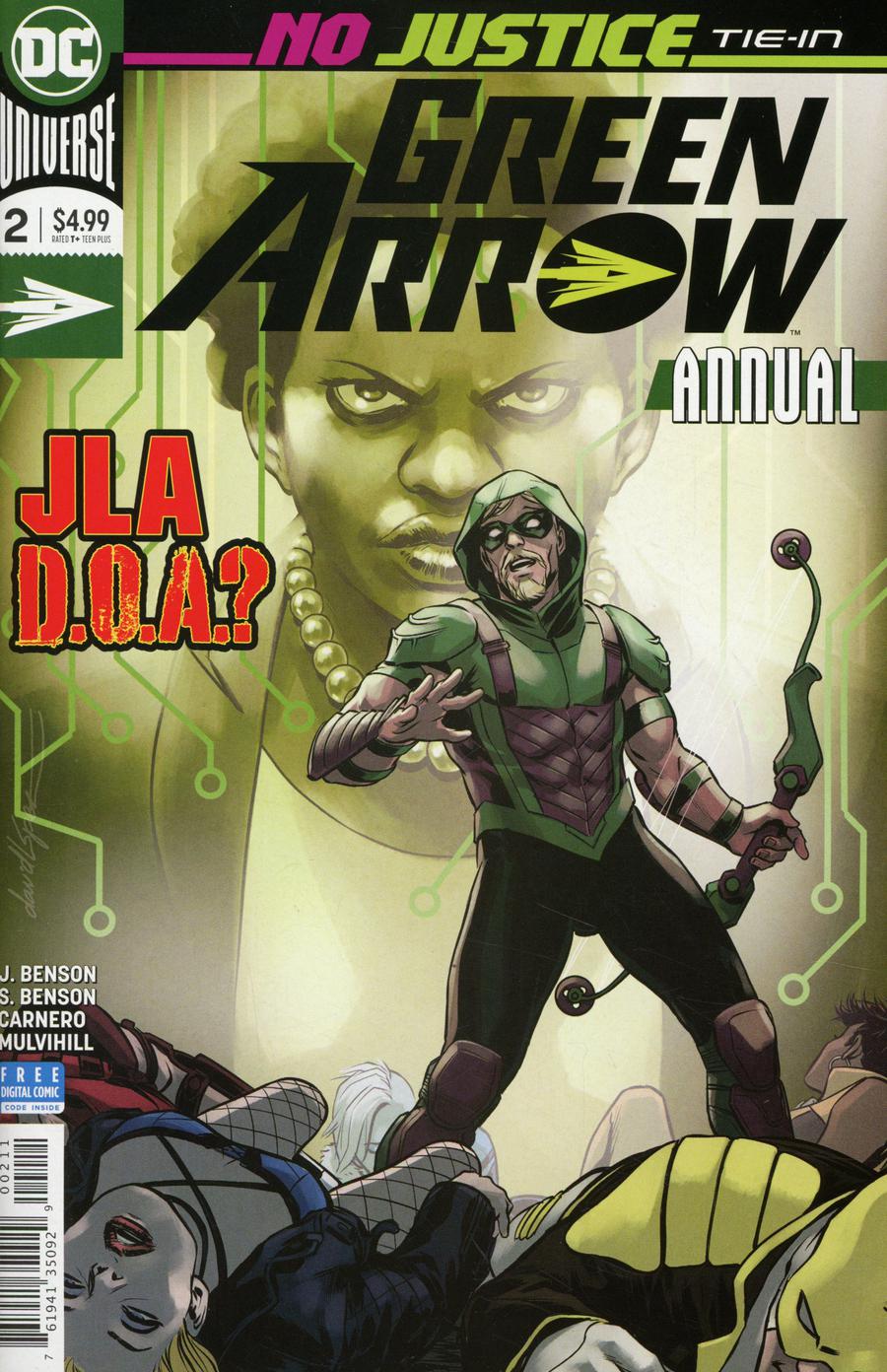 Green Arrow Vol 7 Annual #2 (Justice League No Justice Tie-In)