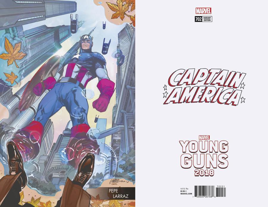 Captain America Vol 8 #702 Cover C Variant Pepe Larraz Young Guns Cover