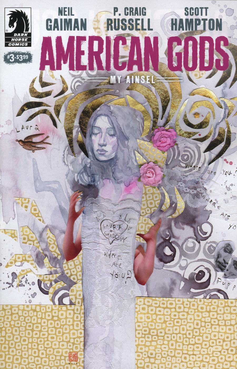 American Gods My Ainsel #3 Cover B Variant David Mack Cover