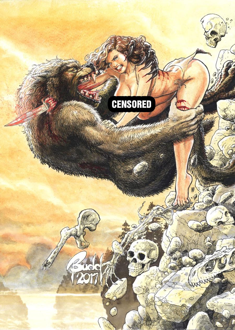 Cavewoman Lycan Run #1 Cover D Variant Budd Root Cover