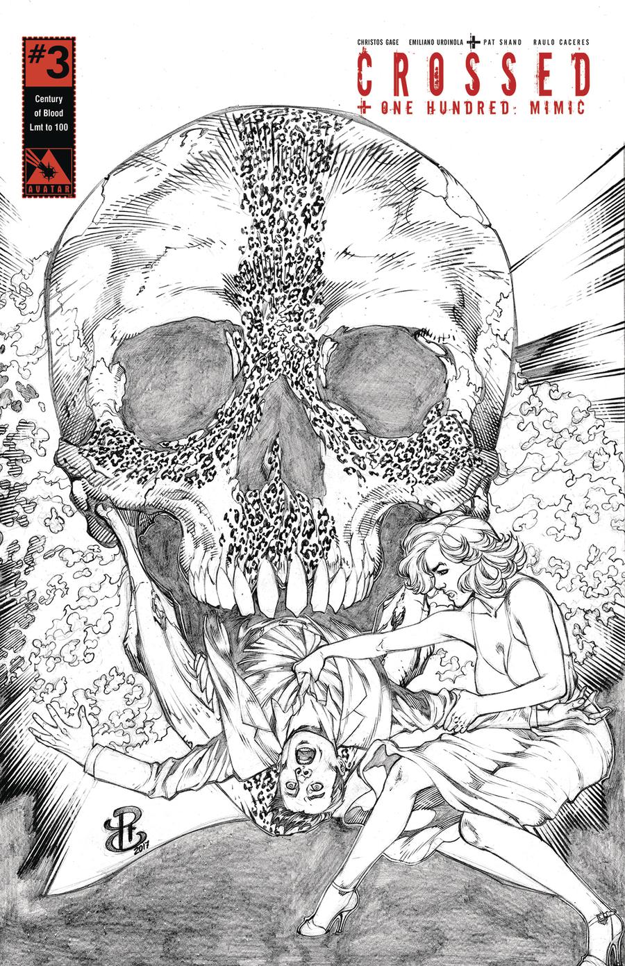 Crossed Plus 100 Mimic #3 Cover J Century Of Blood Cover