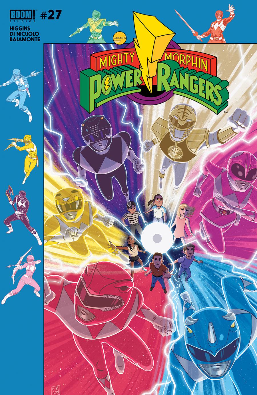 Mighty Morphin Power Rangers (BOOM Studios) #27 Cover B Variant Jordan Gibson Subscription Cover (Shattered Grid Part 1)