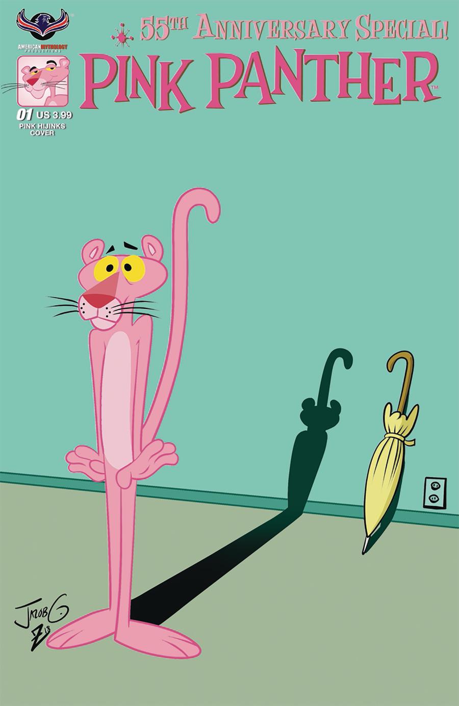 Pink Panther 55th Anniversary Special #1 Cover B Variant Jacob Greenawalt Pink Hijinks Cover