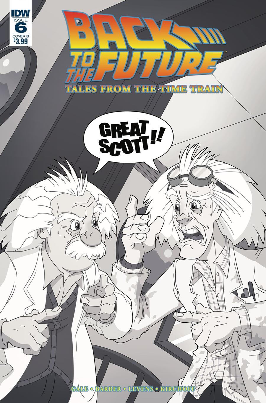 Back To The Future Tales From The Time Train #6 Cover B Variant Philip Murphy Cover