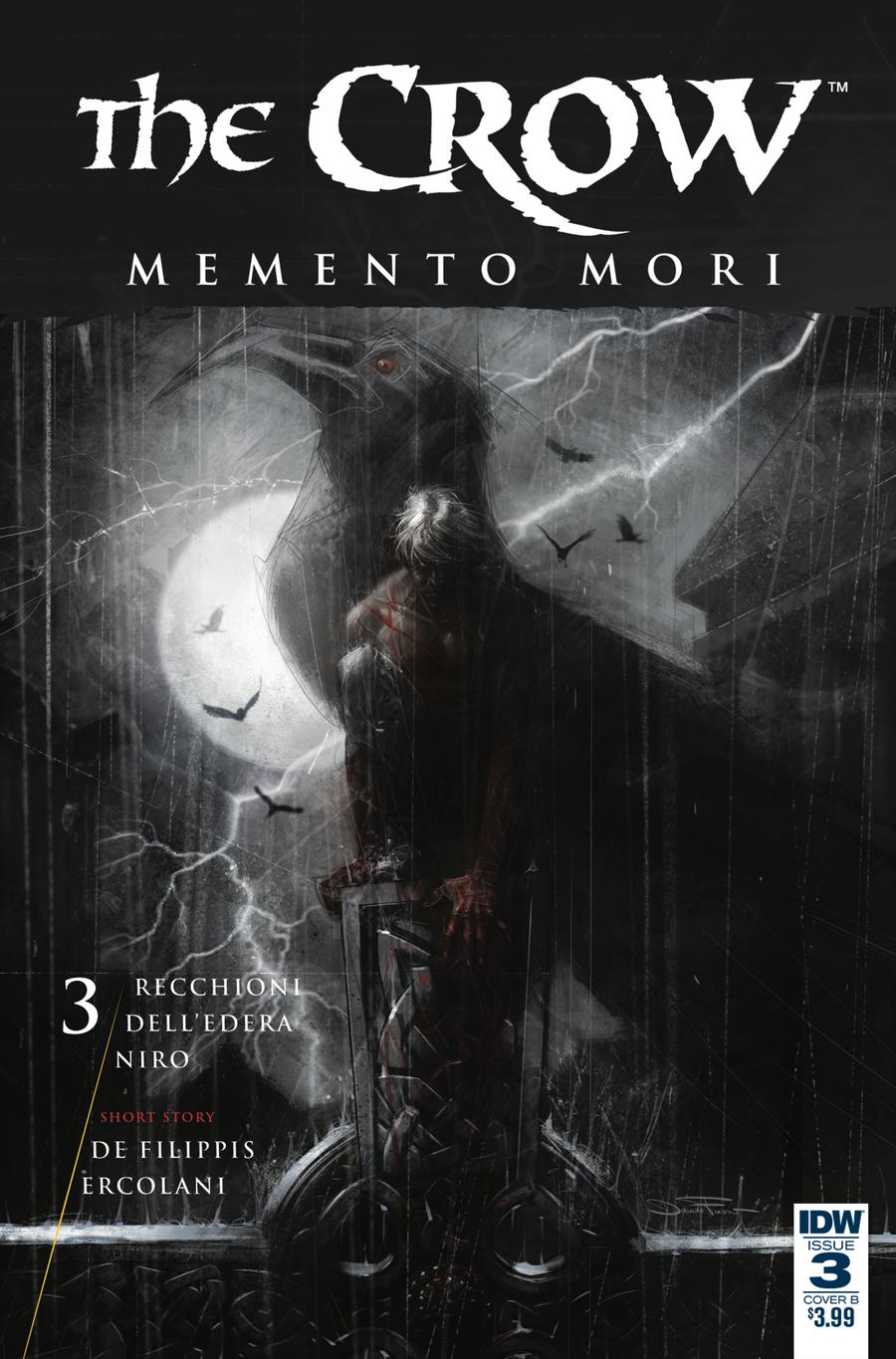 Crow Memento Mori #3 Cover B Variant Davide Furno Cover