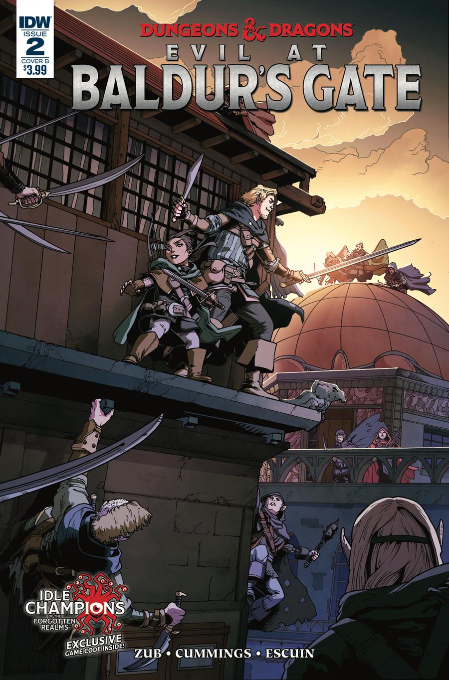 Dungeons & Dragons Evil At Baldurs Gate #2 Cover B Variant Steve Cummings Cover