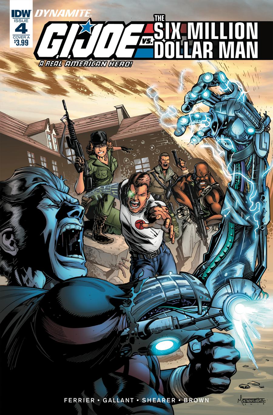 GI Joe A Real American Hero vs Six Million Dollar Man #4 Cover A Regular Marcelo Ferreira Cover