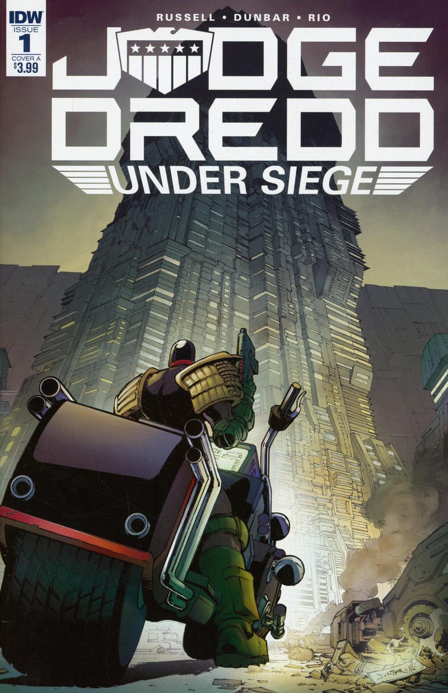 Judge Dredd Under Siege #1 Cover A Regular Max Dunbar Cover