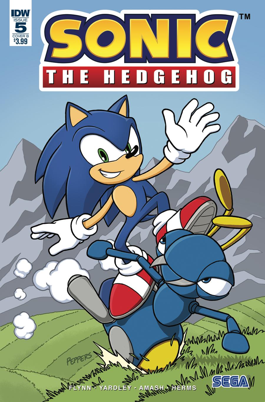 Sonic The Hedgehog Vol 3 #5 Cover B Variant Kieran Gates Cover