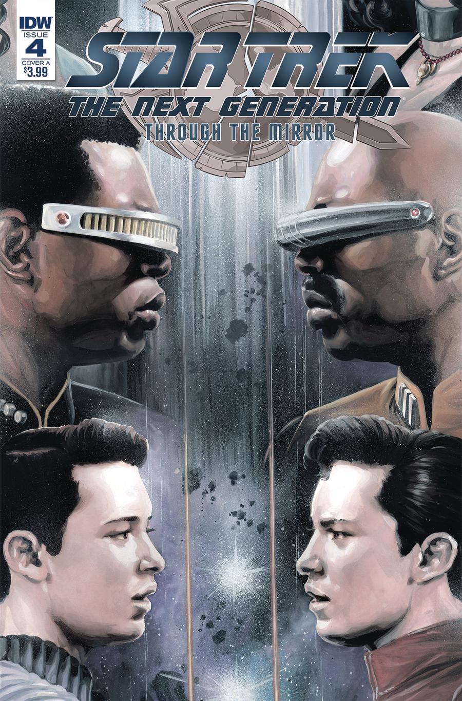 Star Trek The Next Generation Through The Mirror #4 Cover A Regular JK Woodward Cover