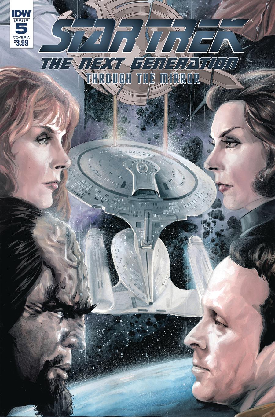 Star Trek The Next Generation Through The Mirror #5 Cover A Regular JK Woodward Cover