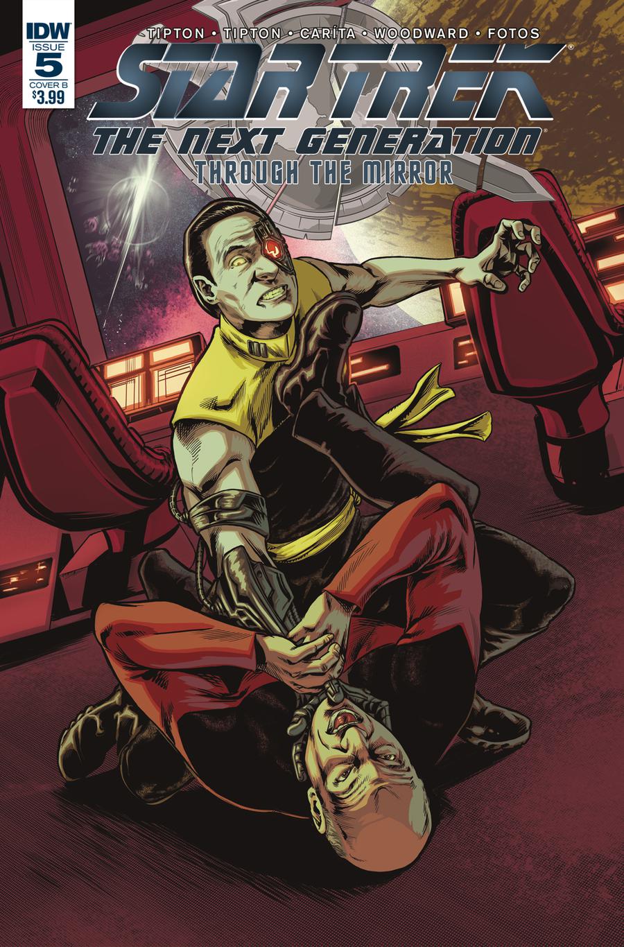 Star Trek The Next Generation Through The Mirror #5 Cover B Variant Debora Carita Cover