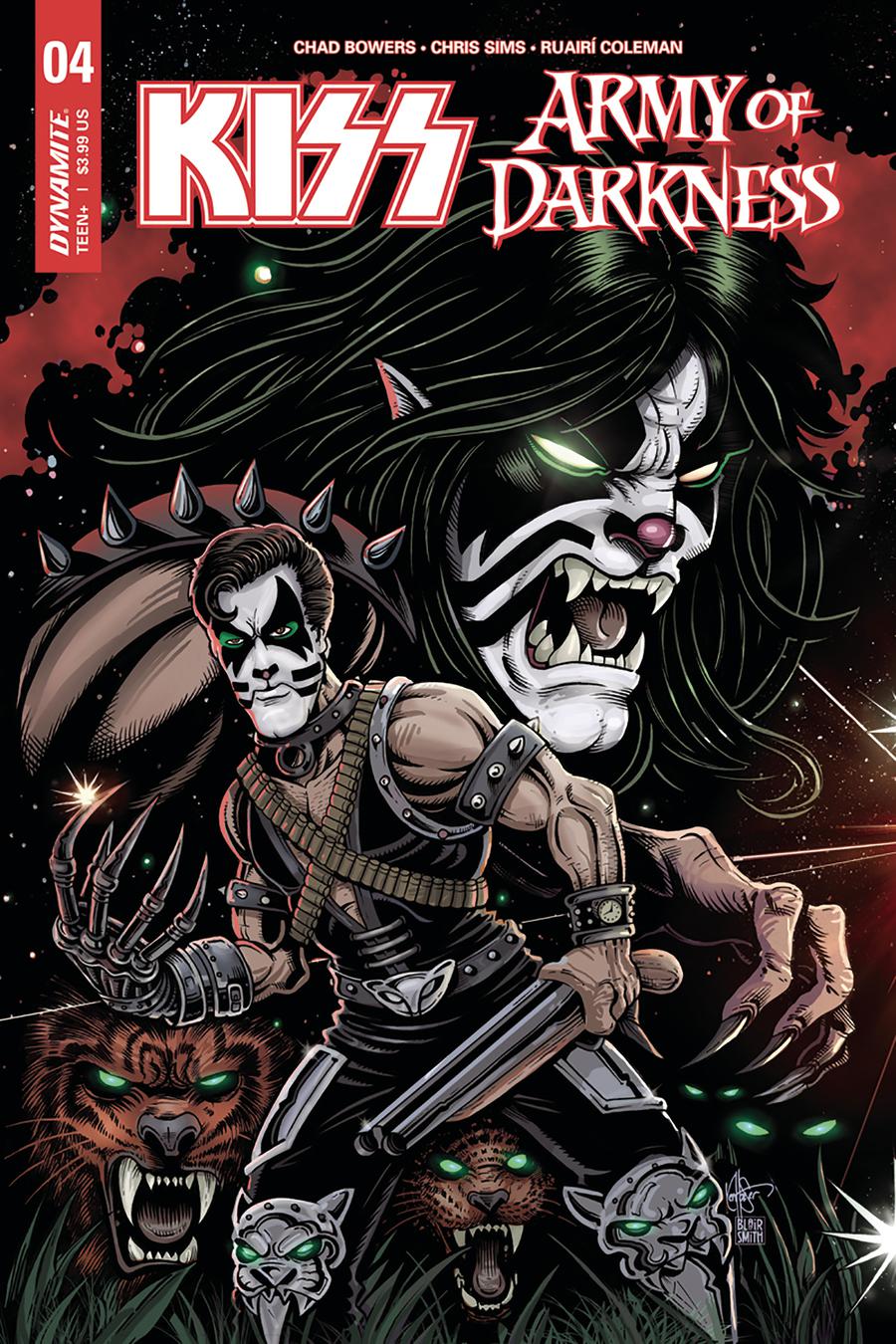 KISS Army Of Darkness #4 Cover C Variant Ken Haeser Catman Cover