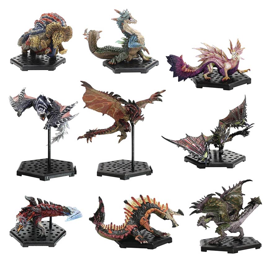 Monster Hunter Capcom Figure Best Of Builder Standard Model Blind Mystery Box 9-Piece Display