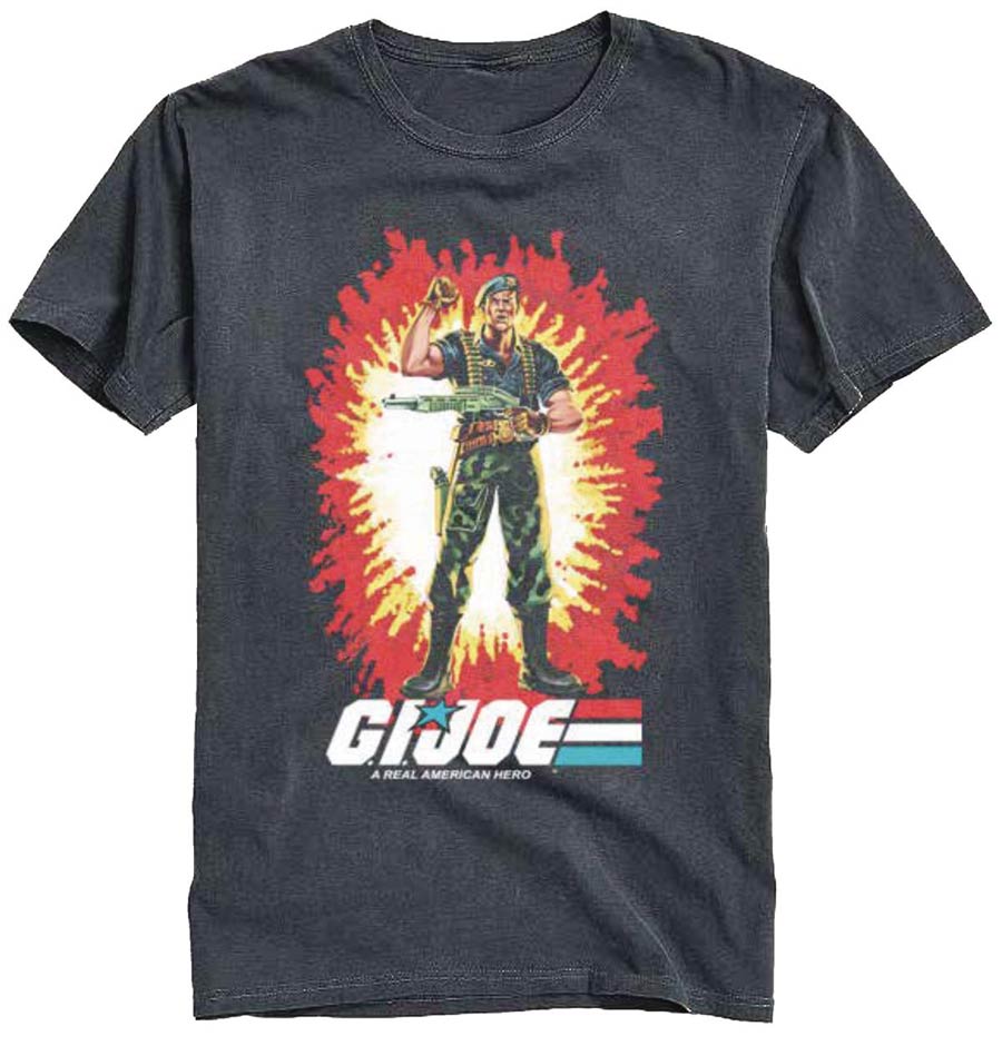 GI Joe A Real American Hero Vintage Black T-Shirt Large