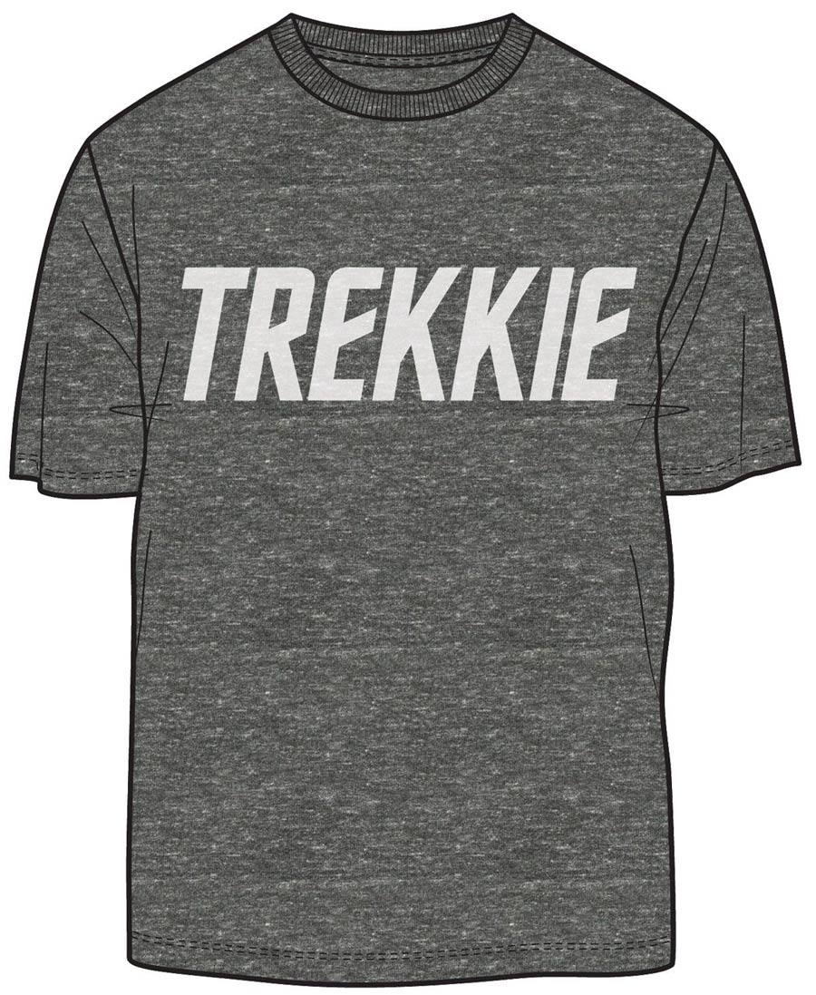 Star Trek Trekkie Previews Exclusive Charcoal Black T-Shirt Large