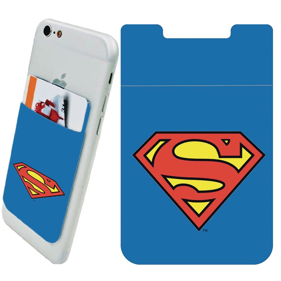 DC Heroes Logo Phone Card Holder - Superman