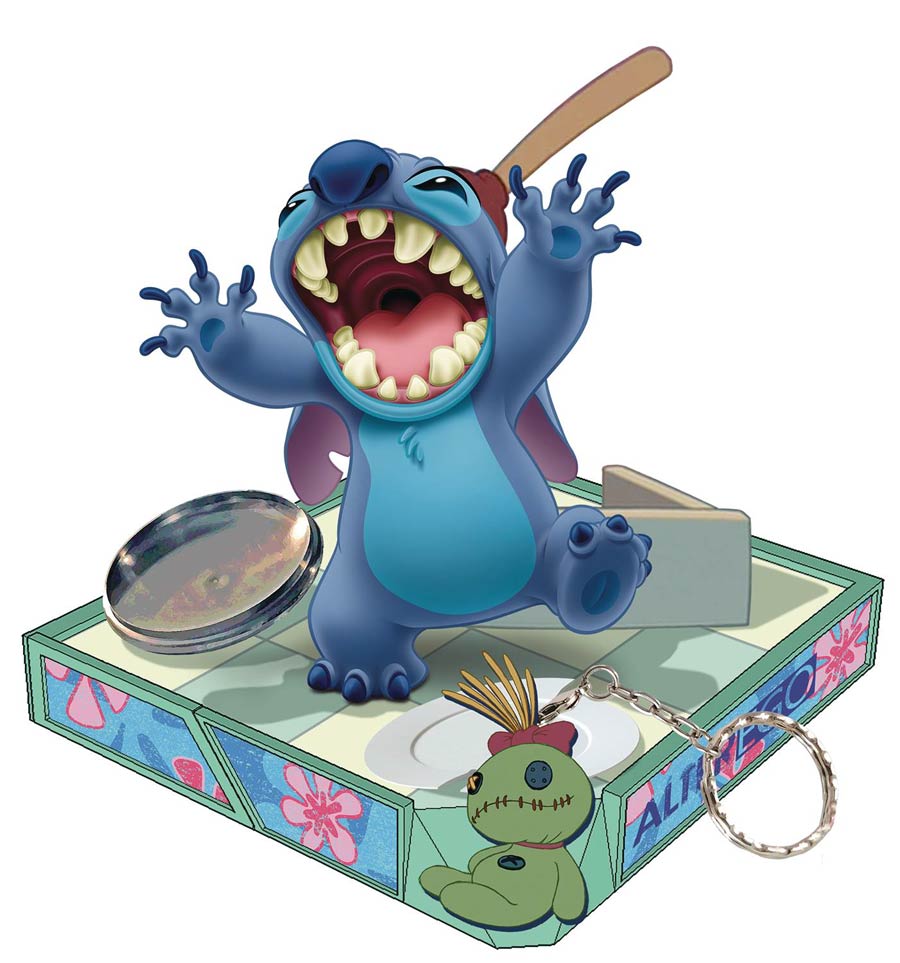 Disney Stitch Compact Finders Keypers Vinyl Keychain Figure