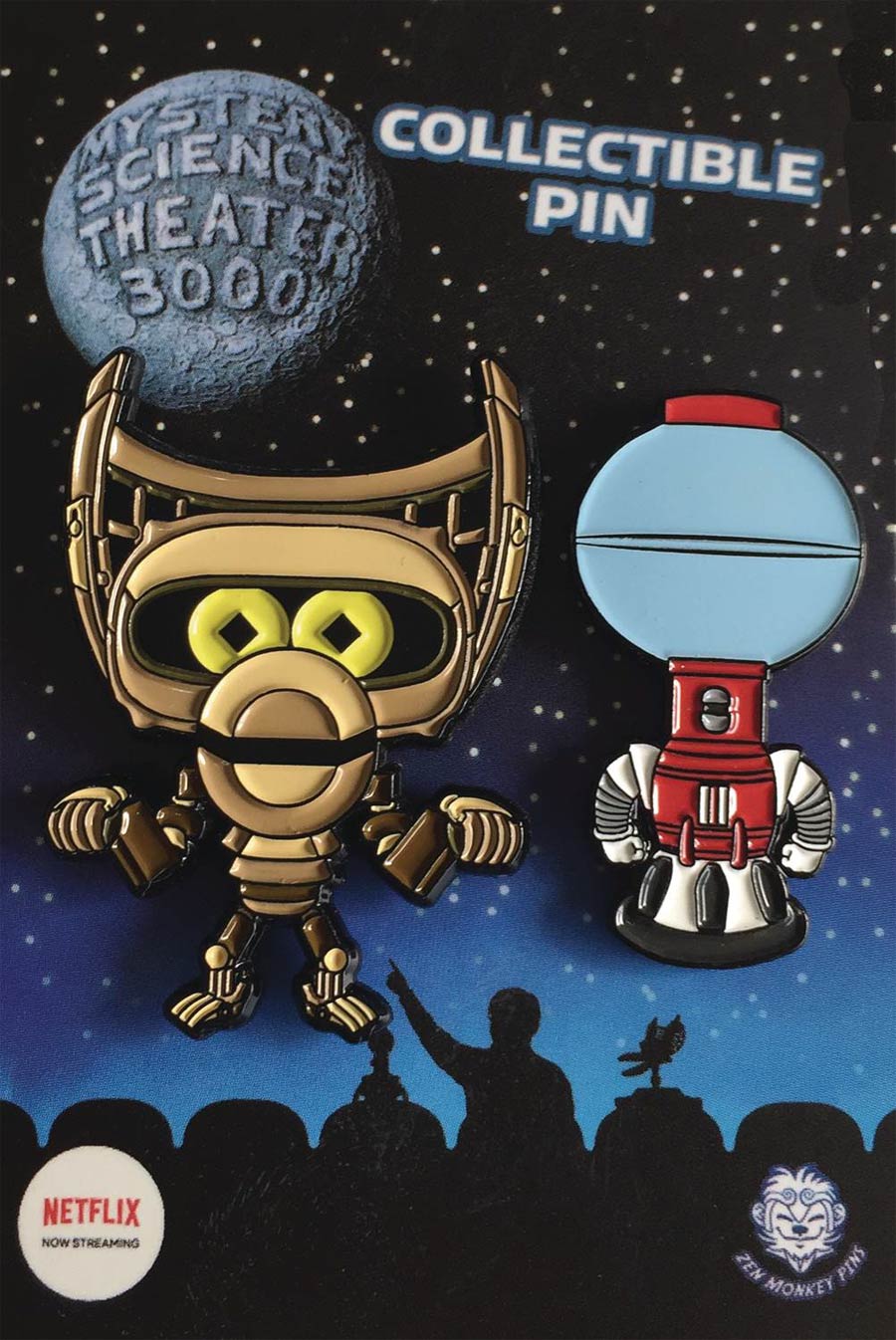 Mystery Science Theater 3000 Cute Tom And Crow Lapel Pin Set