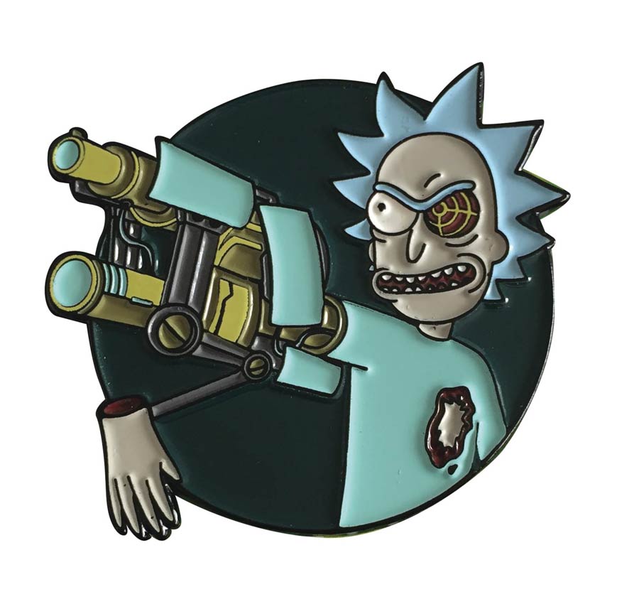Rick And Morty Lapel Pin - Bionic Arm Rick