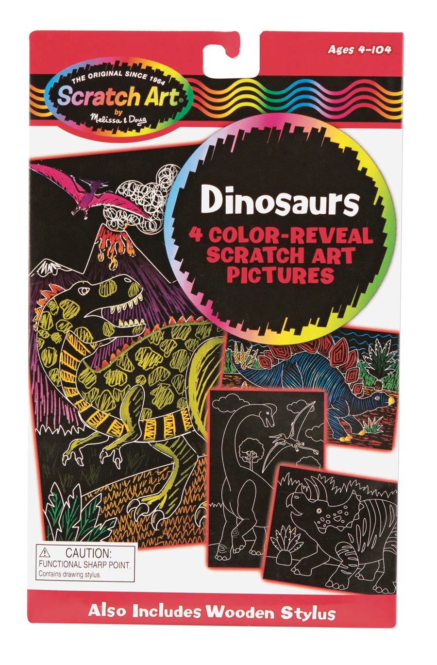 Melissa & Doug Color Reveal Pictures Dinosaurs