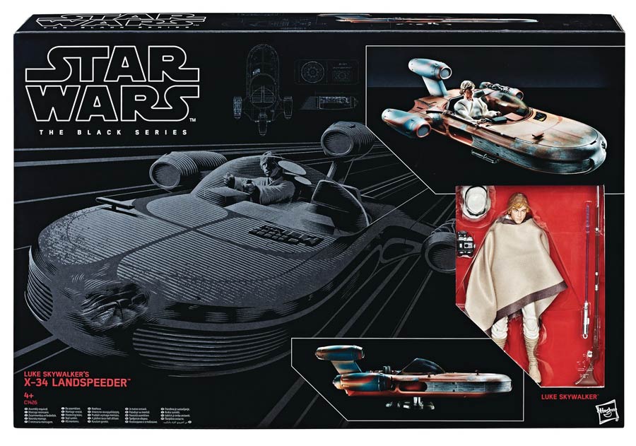 Star Wars Black Series Luke Skywalker Landspeeder Vehicle Case