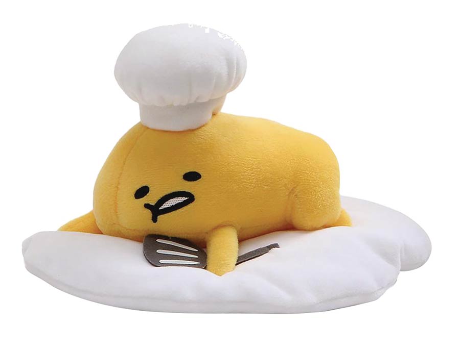 Gudetama Laying Down Chef Hat 5-Inch Plush