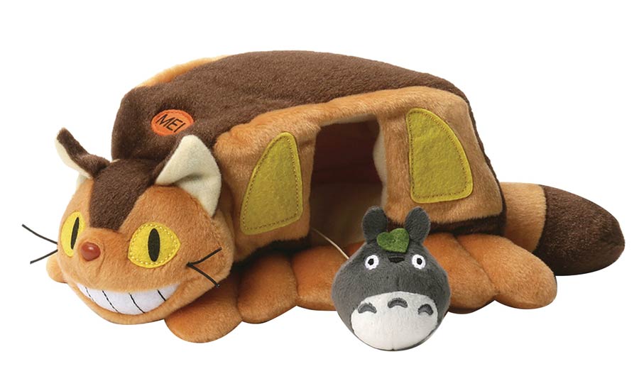 My Neighbor Totoro Plush - Catbus House And Gray Totoro