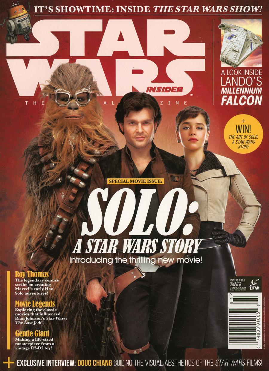 Star Wars Insider #181 June / July 2018 Newsstand Edition