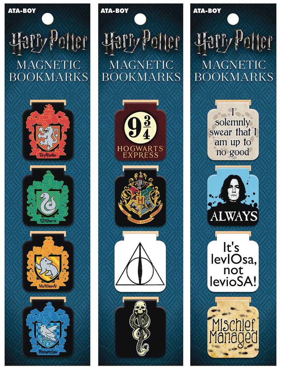 Harry Potter Magnet Bookmark 12-Piece Assortment Case