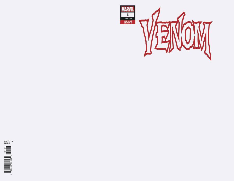 Venom Vol 4 #1 Cover C Variant Blank Cover