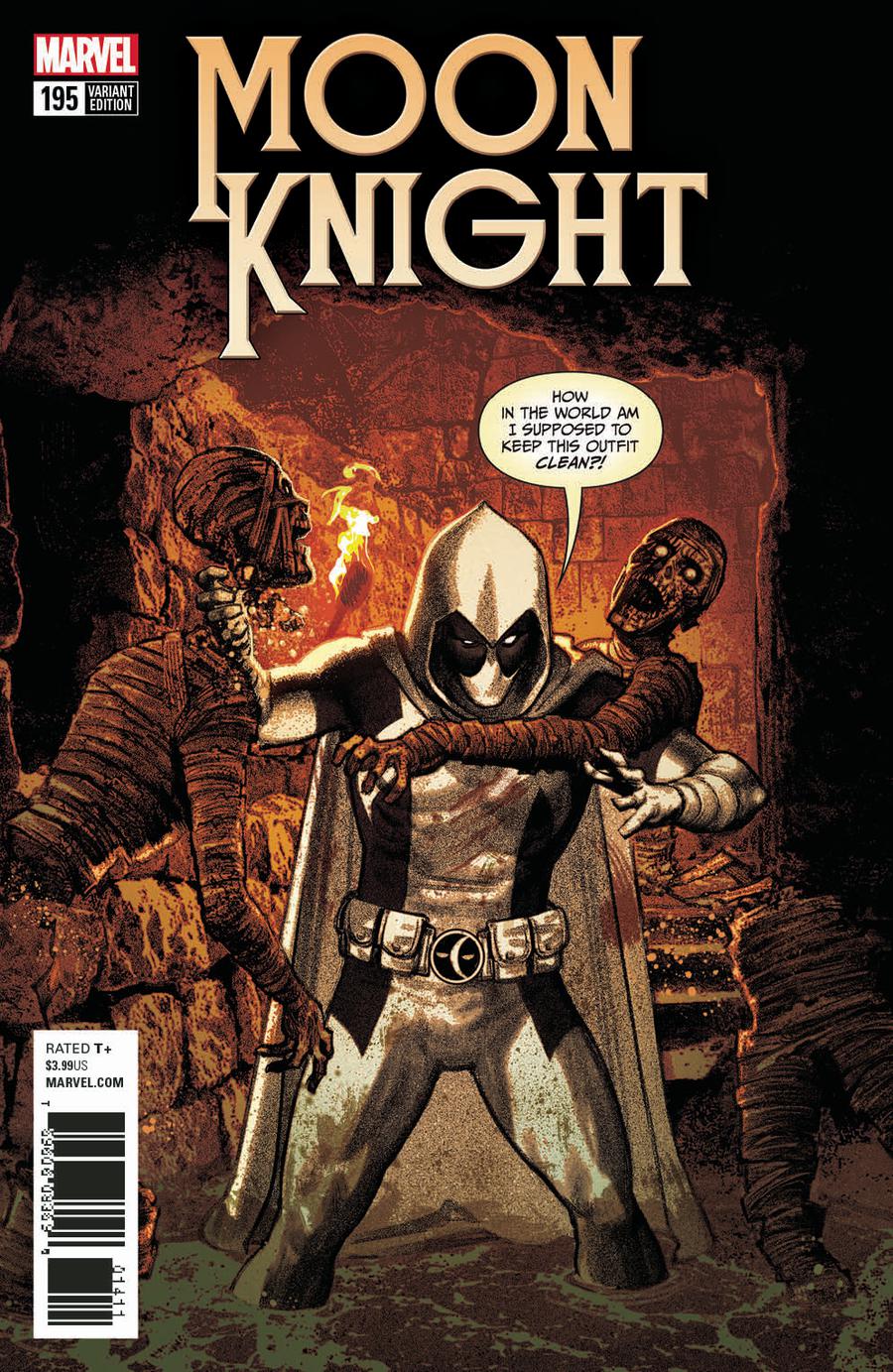 Moon Knight Vol 8 #195 Cover B Variant Greg Smallwood Deadpool Cover