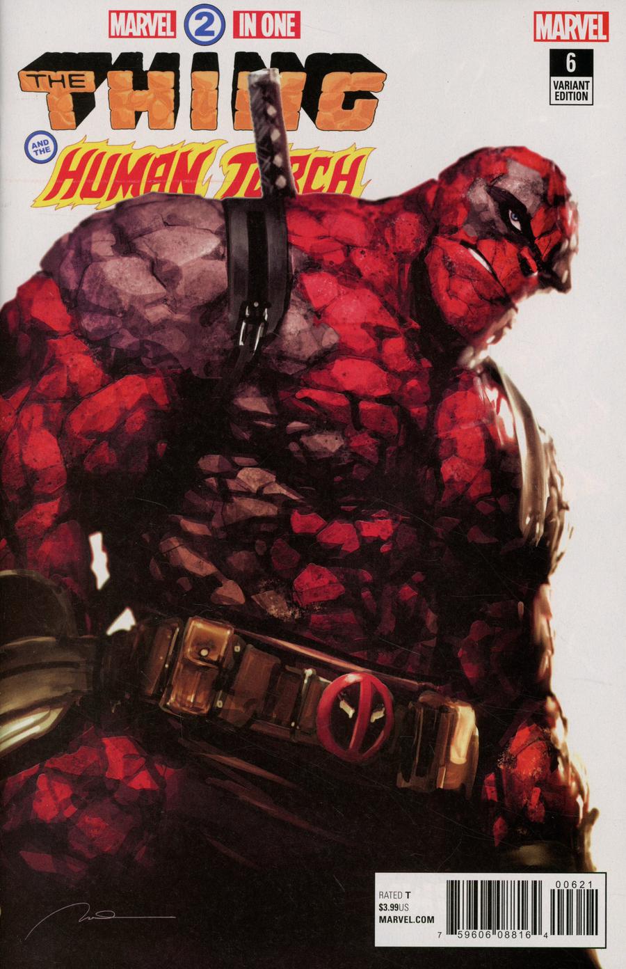 Marvel Two-In-One Vol 3 #6 Cover B Variant Gerald Parel Deadpool Cover