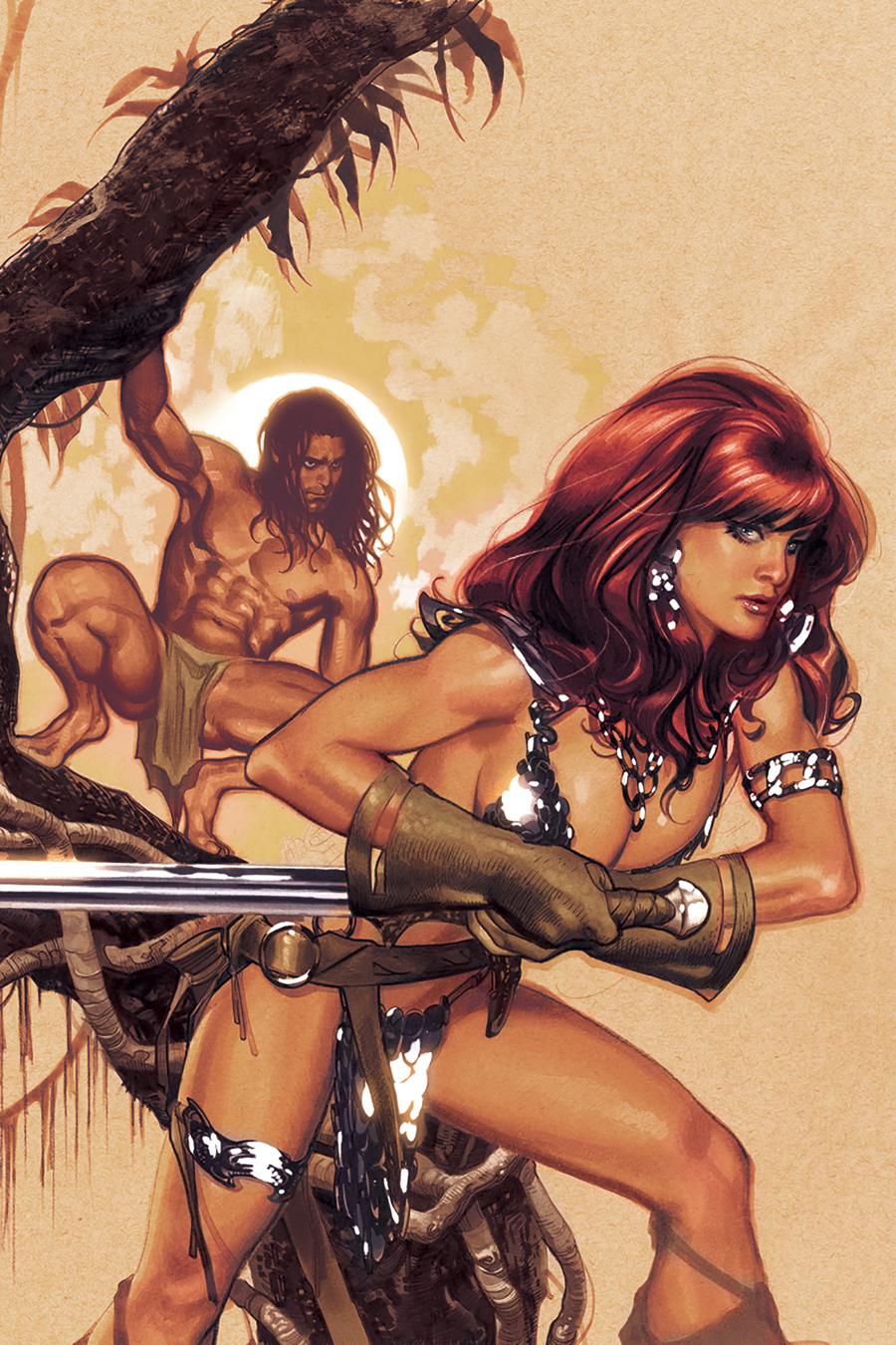 Red Sonja Tarzan #1 Cover J Incentive Adam Hughes Virgin Cover