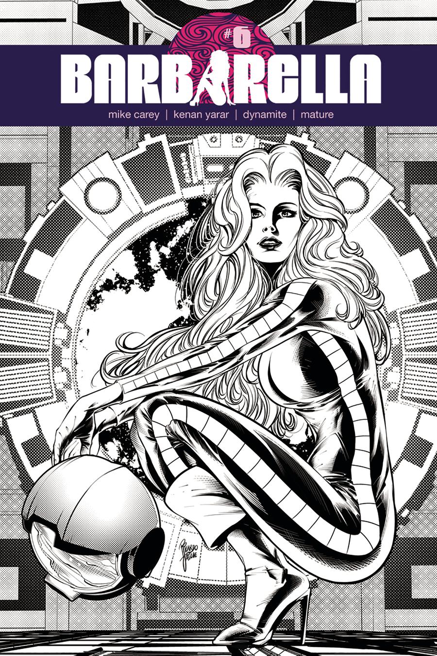 Barbarella #6 Cover H Incentive Ricardo Jaime Black & White Cover