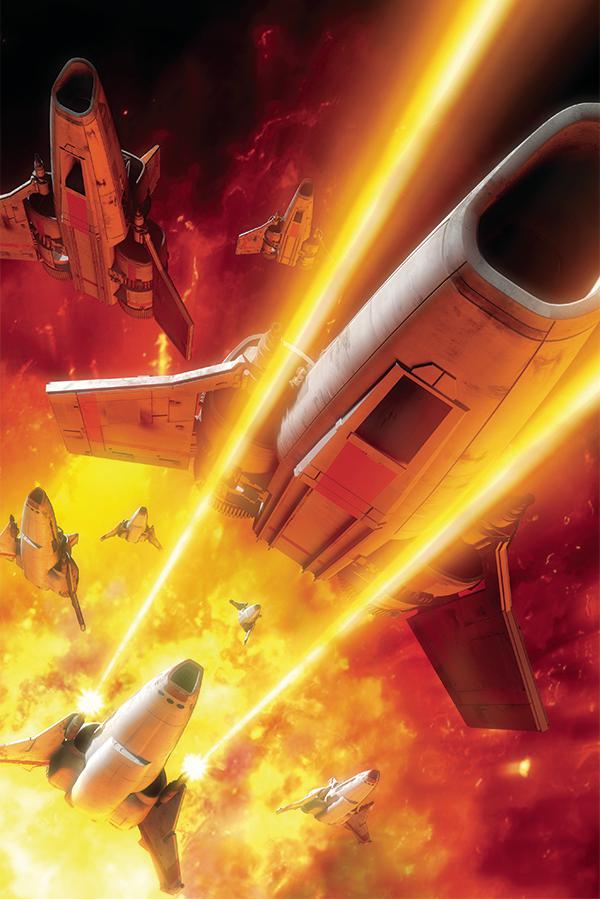 Battlestar Galactica vs Battlestar Galactica #5 Cover G Incentive Adam Mojo Lebowitz Virgin Cover