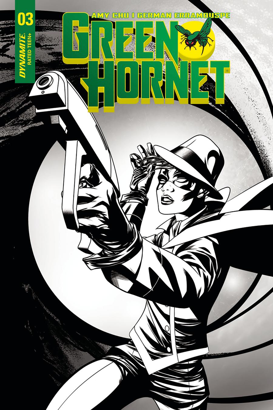 Green Hornet Vol 4 #3 Cover C Incentive Mike McKone Black & White Cover