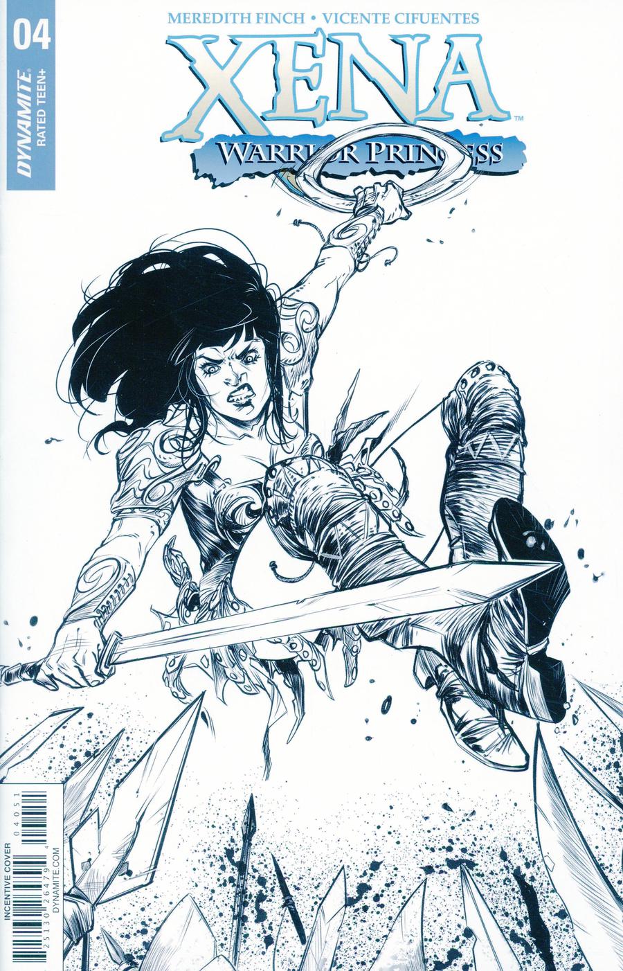 Xena Vol 2 #4 Cover E Incentive Ig Guara Black & White Cover