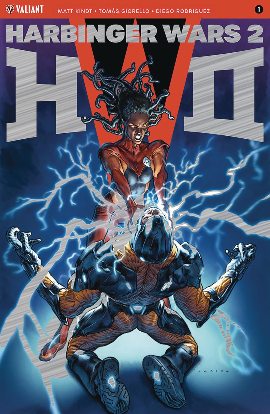 Harbinger Wars 2 #1 Cover G Incentive Lewis Larosa Brushed Metal Variant Cover