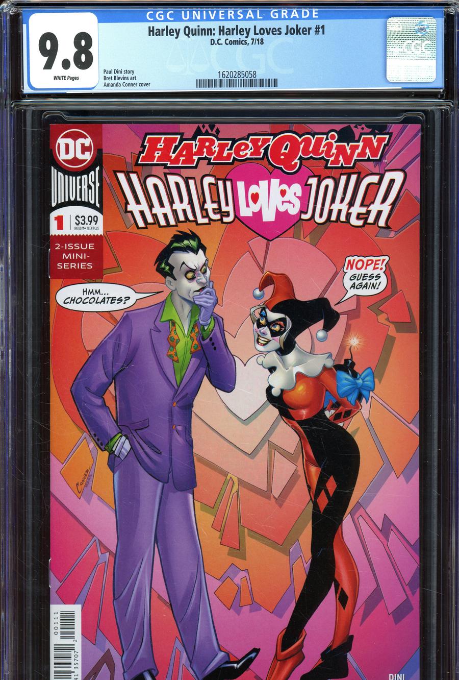 Harley Quinn Harley Loves Joker #1 Cover C DF CGC Graded