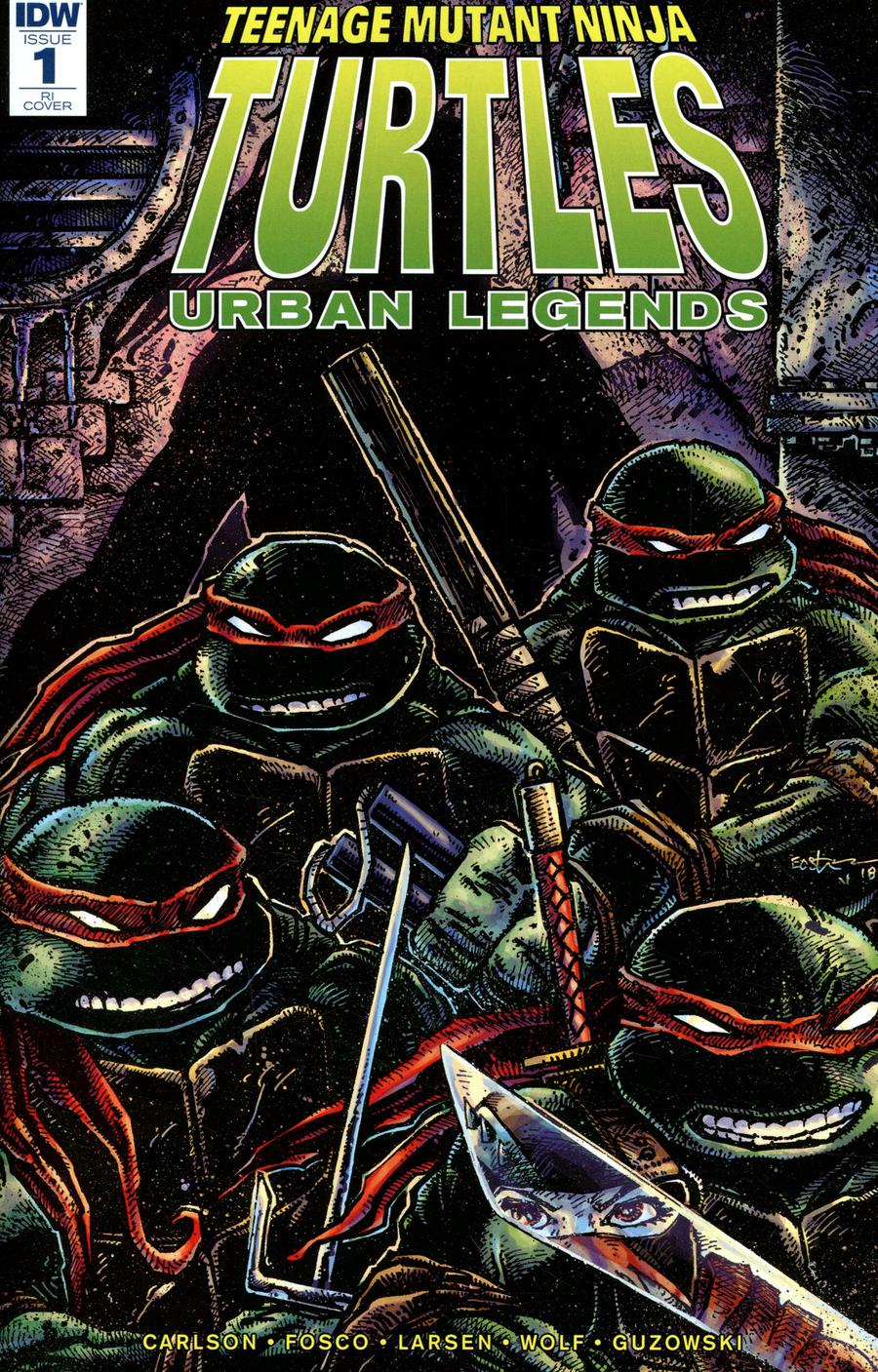 Teenage Mutant Ninja Turtles Urban Legends #1 Cover C Incentive Kevin Eastman Variant Cover