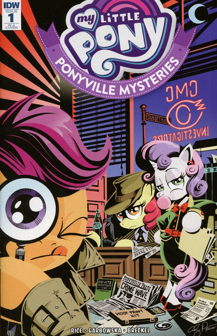 My Little Pony Ponyville Mysteries #1 Cover C Incentive Andy Price Variant Cover