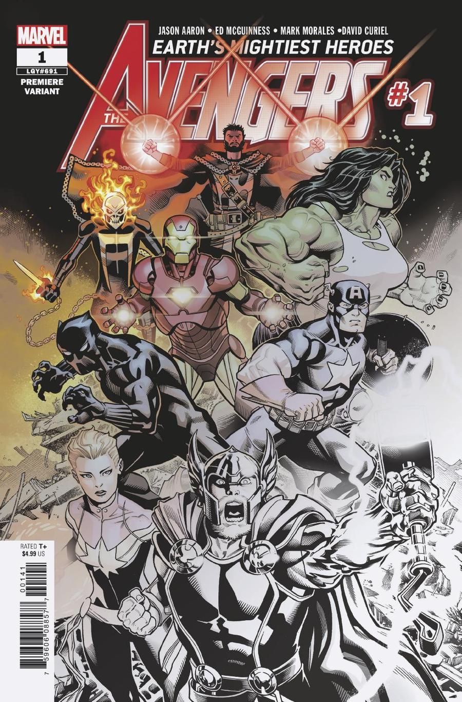Avengers Vol 7 #1 Cover G Incentive Ed McGuinness Premiere Variant Cover
