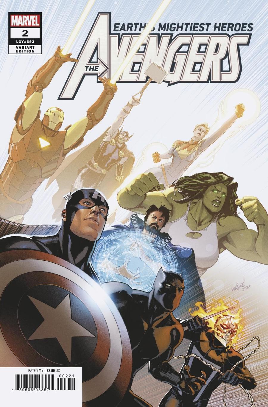 Avengers Vol 7 #2 Cover B Incentive David Marquez Variant Cover