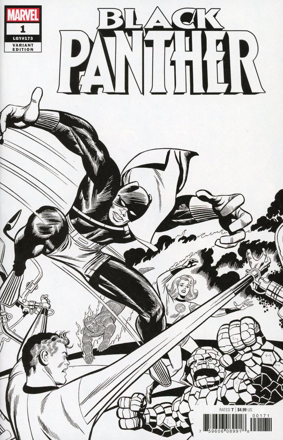 Black Panther Vol 7 #1 Cover L Incentive Jack Kirby Remastered Sketch Variant Cover